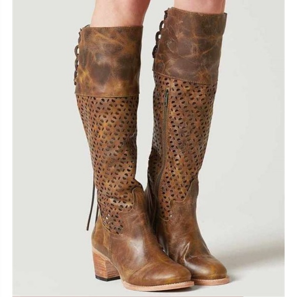 Stunning Distressed Cognac Freebird Boots - Picture 7 of 7